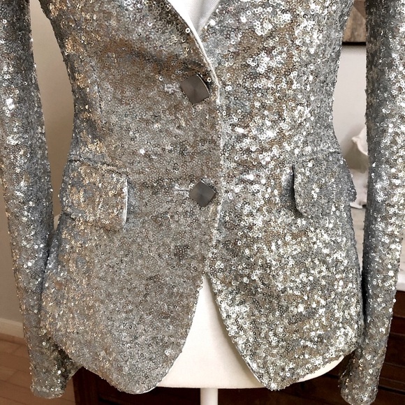 DRYKORN for beautiful people Sequined Fitted Luxury Tailored Jacket - Picture 6 of 16